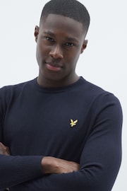 Lyle & Scott Crew-Neck Cotton Merino Jumper - Image 3 of 4