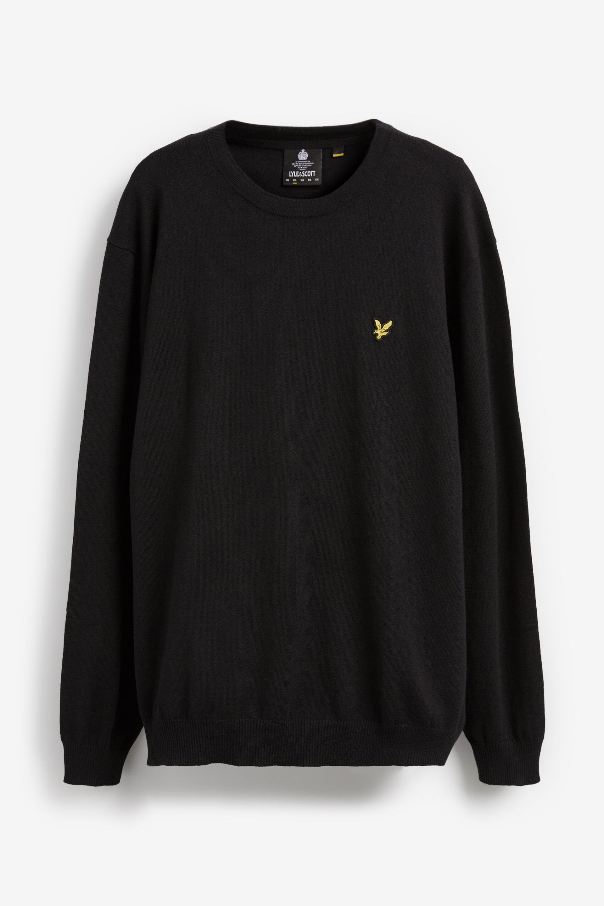 Lyle & Scott Crew-Neck Cotton Merino Jumper - Image 6 of 6