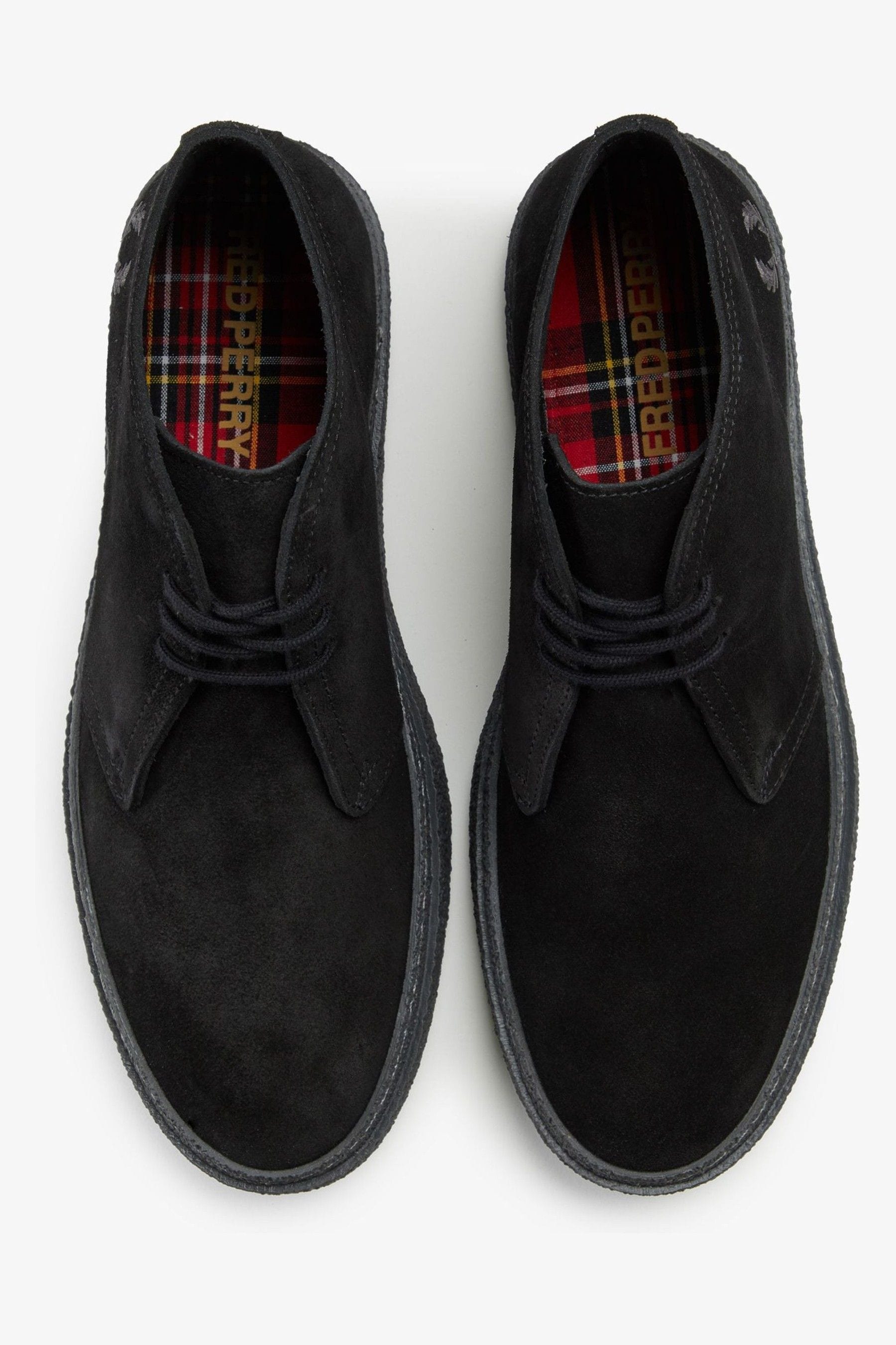 Fred Perry Hawley Suede Black Boots