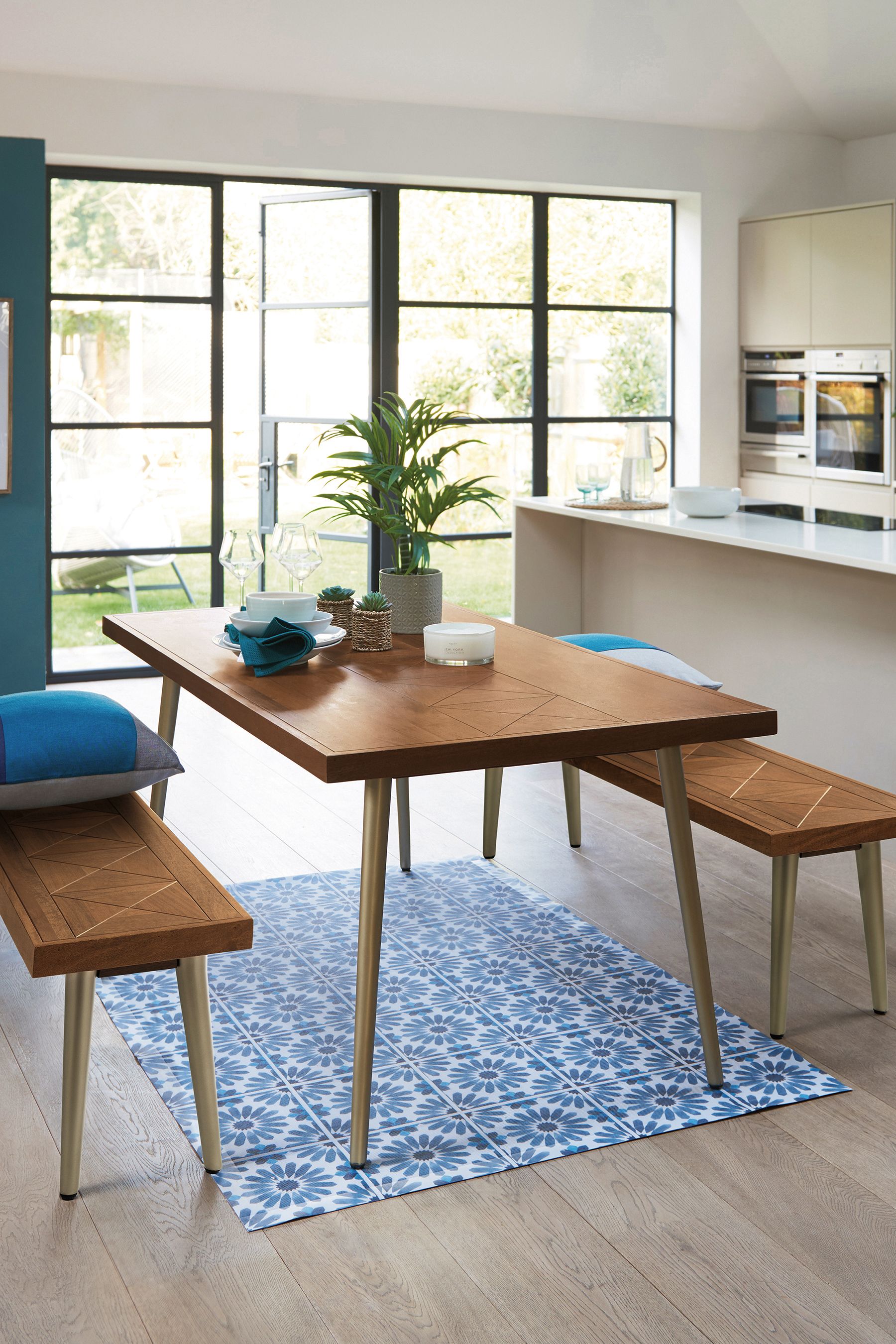 Buy Dark Lloyd Mango Wood 6 Seater Dining Table from the Next UK online ...