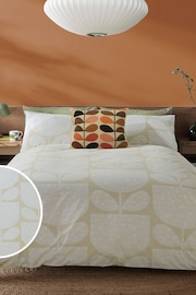 Orla Kiely Cream Block Garden Duvet Cover and Pillowcase Set - Image 1 of 5