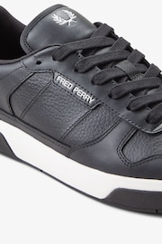 Fred Perry Textured Leather Trainers - Image 2 of 5