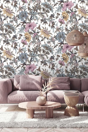 Buy Woodchip & Magnolia Natural Onism Wallpaper from the Next UK online ...