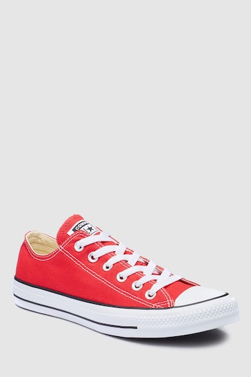 Converse Red Regular Fit Chuck Taylor All Star Ox Trainers