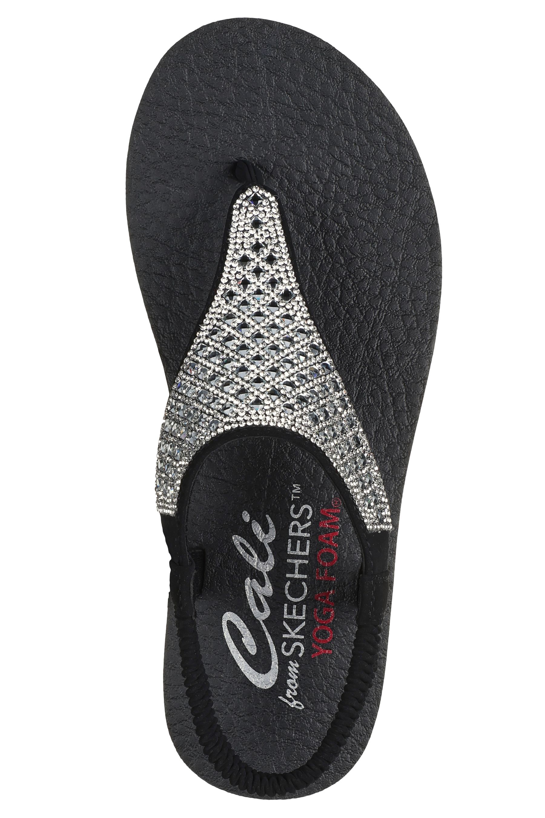 Buy Skechers Light Black Womens Meditation Rockstar Sandals from Next Austria