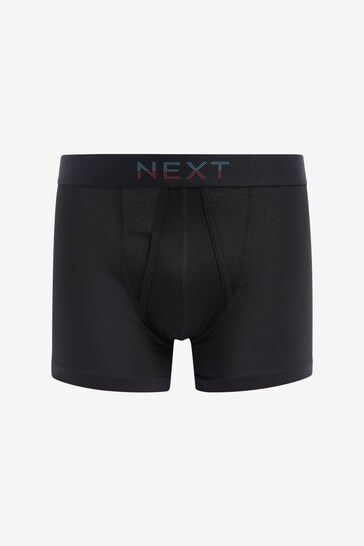 Buy Black Bright Waistband A-Front Boxers from the Next UK online shop