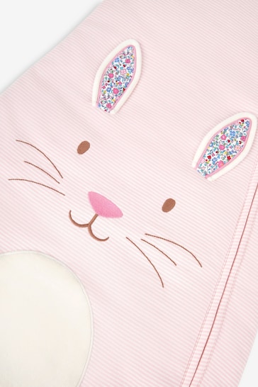 JoJo Maman Bébé Pink Bunny Appliqué 2.5 Tog Toddler Sleeping Bag
