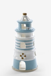 Blue Seaside Lighthouse Tealight Holder - Image 3 of 3