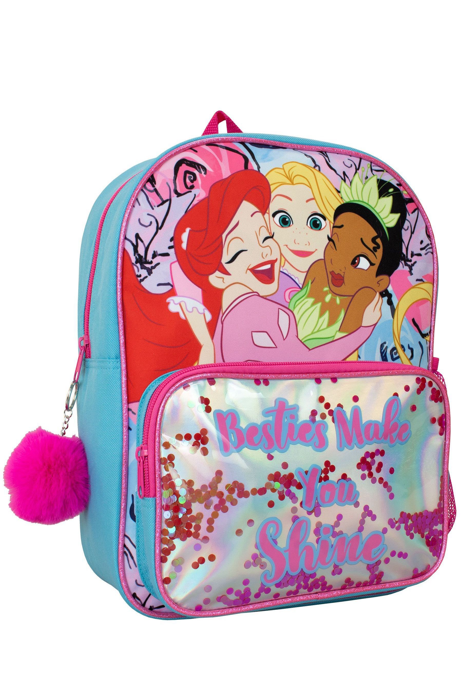 Pink princess backpack clearance