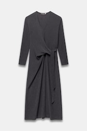 Mint Velvet Grey Knot Detail Midi Dress - Image 7 of 8