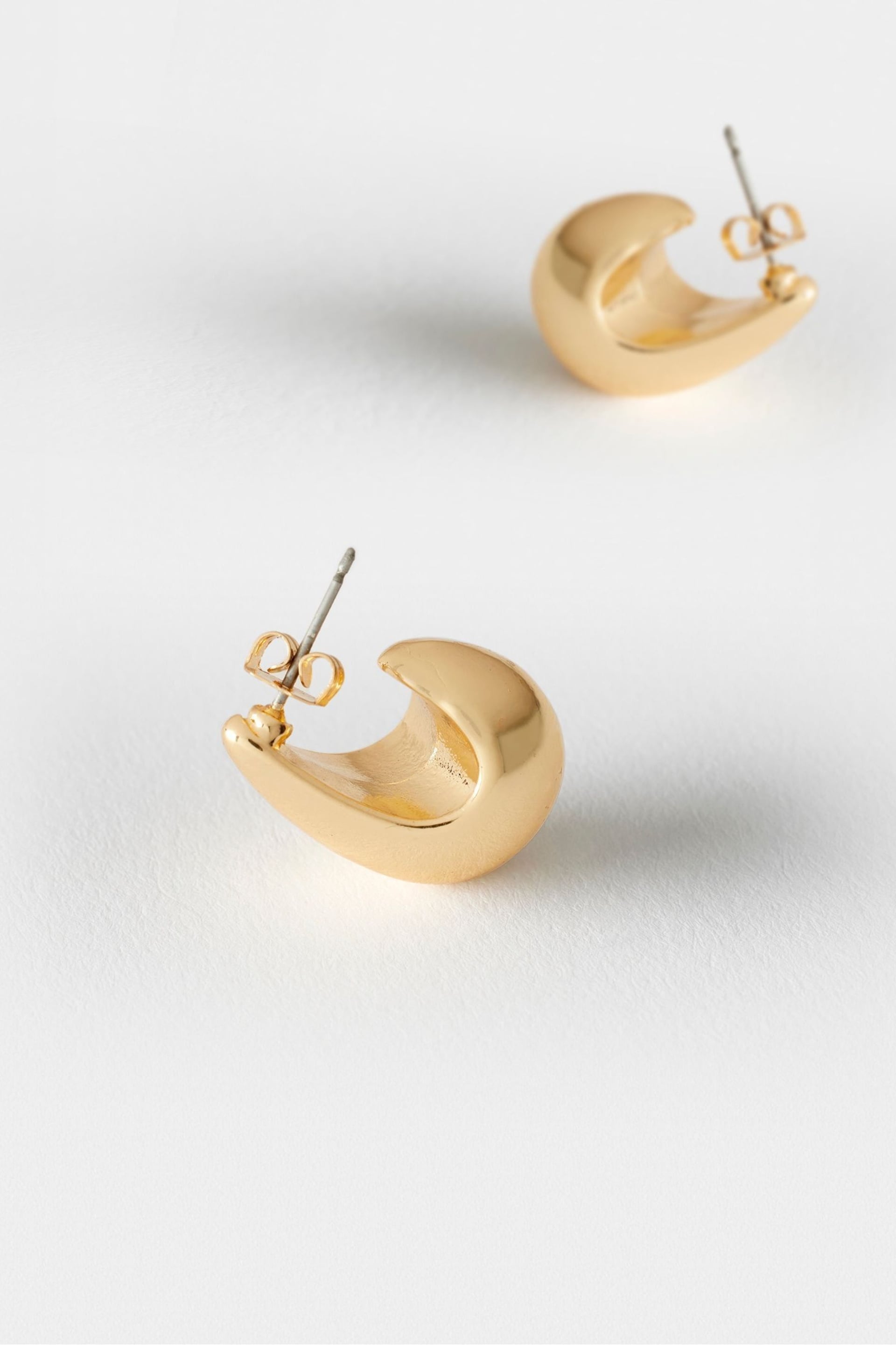 Mint Velvet Gold Tone Drop Earrings - Image 3 of 3