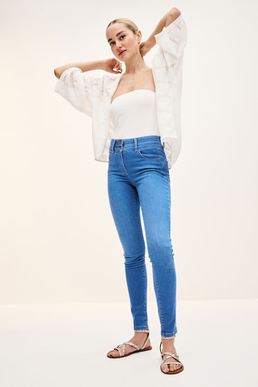 Bright Blue Lift Slim And Shape Skinny Jeans