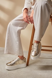 Gold Forever Comfort® Chunky Lace-Up Trainers - Image 1 of 7