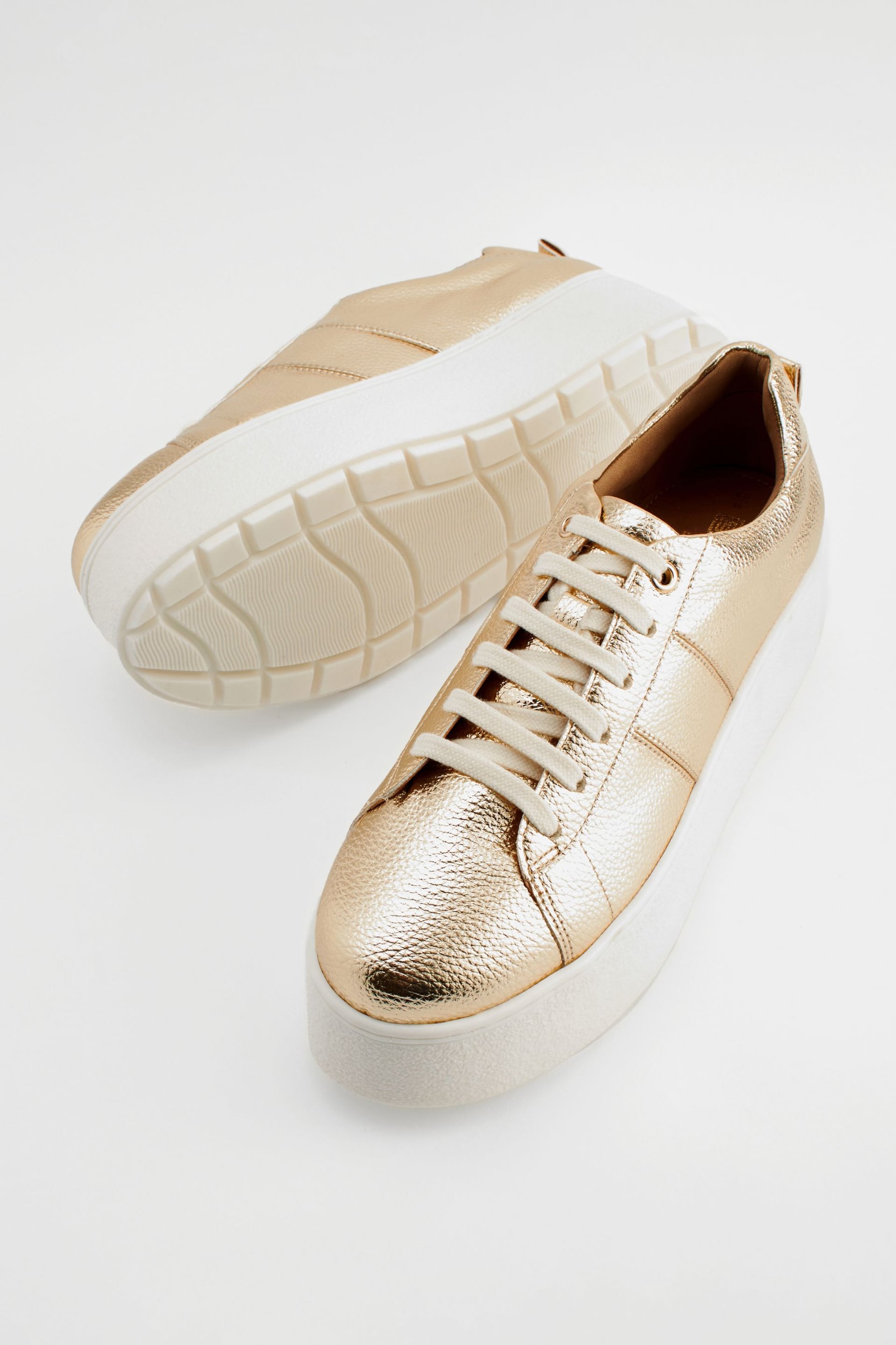 Gold Forever Comfort® Chunky Lace-Up Trainers - Image 6 of 7