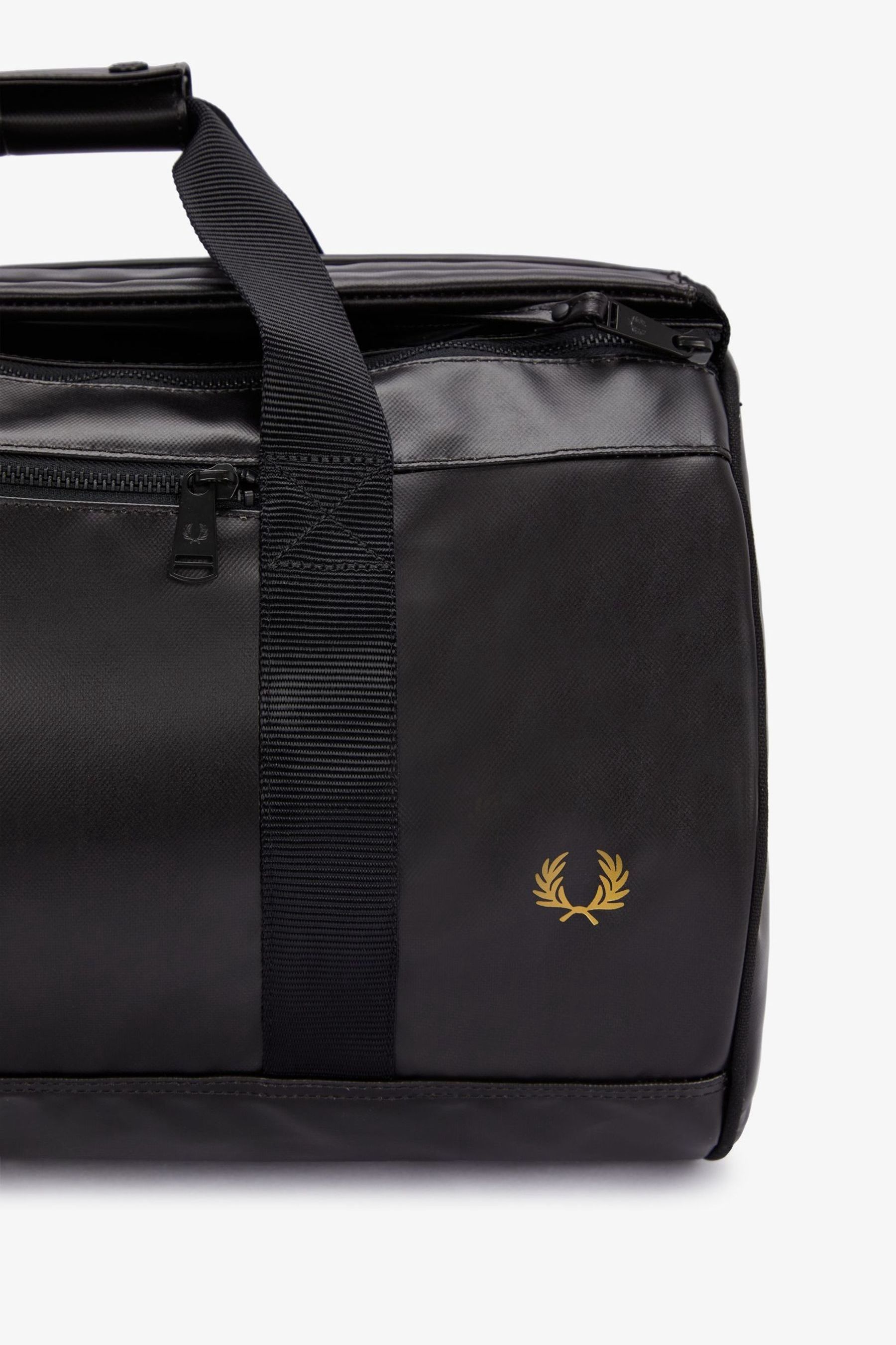 Buy Fred Perry Barrel Black Backpack Bag from Next Germany