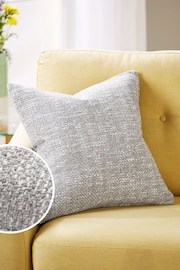 Grey 50 x 50cm Ashton Chenille Cushion - Image 1 of 4