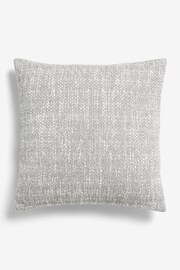 Grey 50 x 50cm Ashton Chenille Cushion - Image 3 of 4
