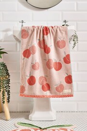 Orange Peach 100% Cotton Towel - Image 1 of 5