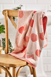 Orange Peach 100% Cotton Towel - Image 2 of 5