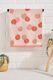 Orange Peach 100% Cotton Towel - Image 4 of 5