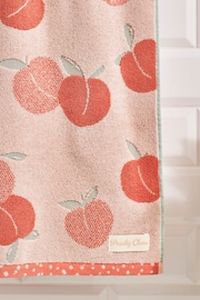 Orange Peach 100% Cotton Towel - Image 5 of 5