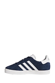 adidas Navy/White Gazelle Shoes - Image 2 of 9