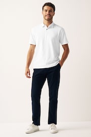 White Short Sleeve Polo Shirt - Image 2 of 6