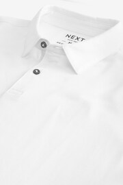 White Short Sleeve Polo Shirt - Image 6 of 6