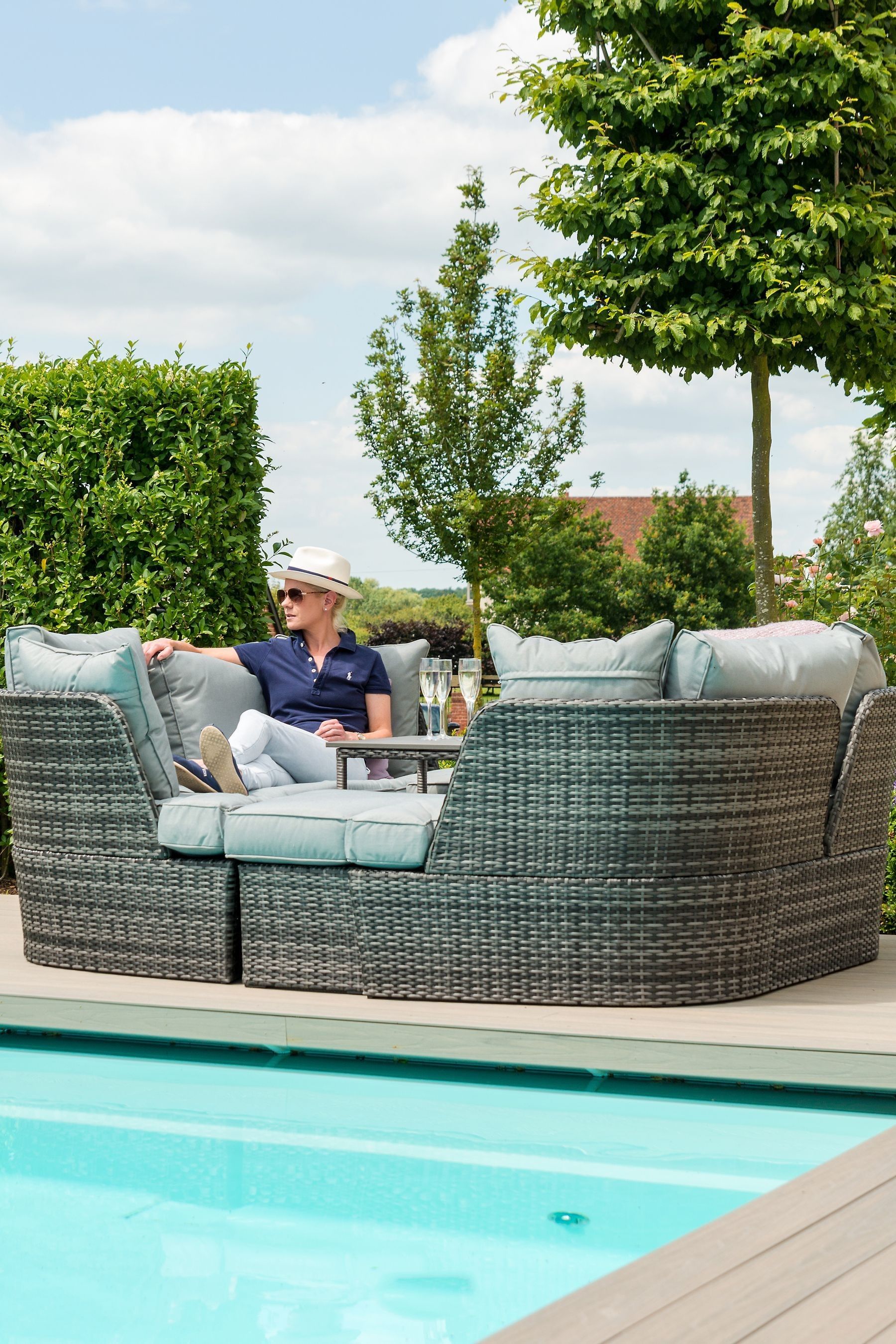 Buy Maze Grey Garden Cheltenham Daybed from the Next UK online shop