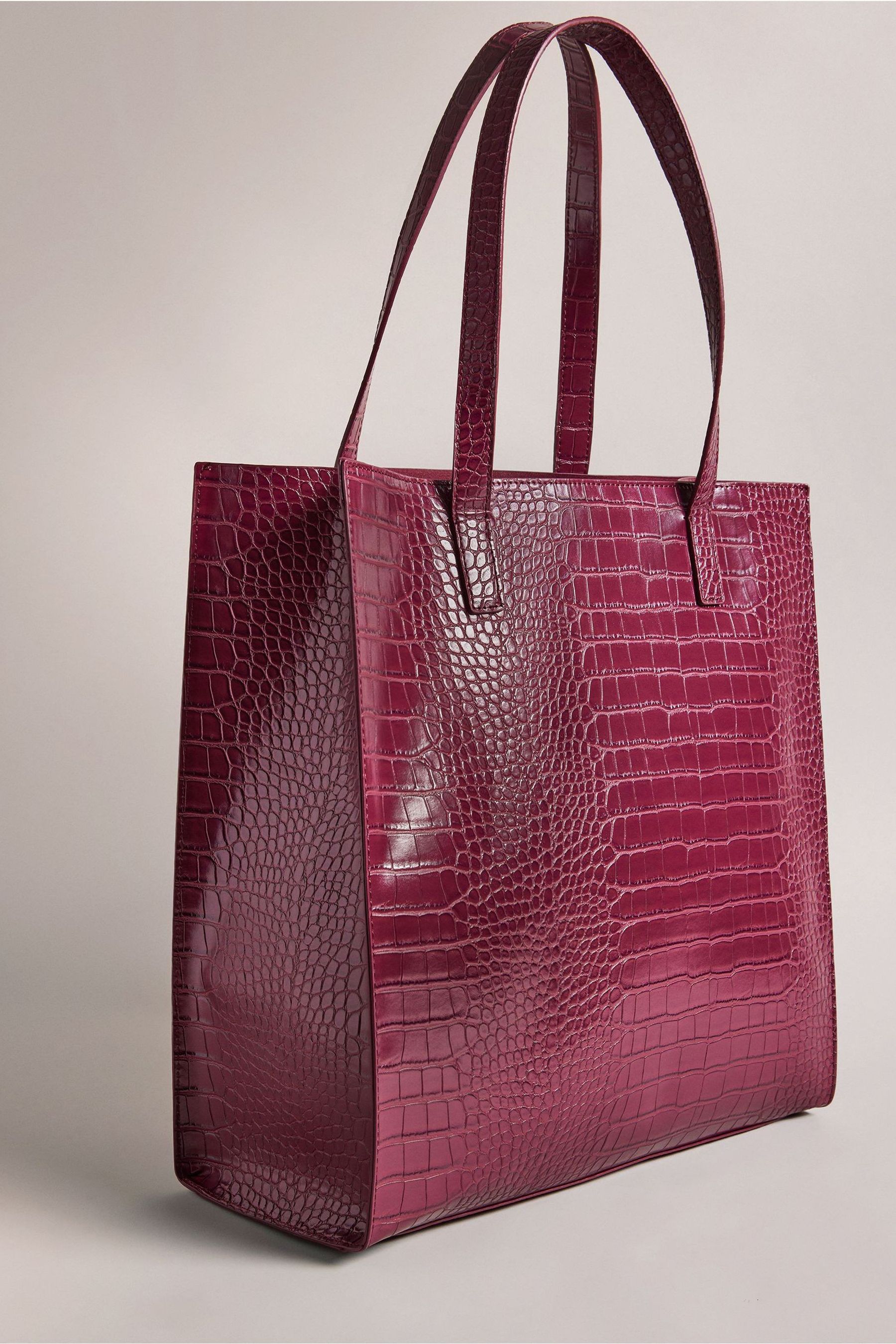 Buy Ted Baker Large Dark Grey Croccon Imitation Croc Effect Icon Bag from Next Germany