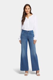 NYDJ Blue High Rise Teresa Wide Leg Jeans - Image 1 of 7