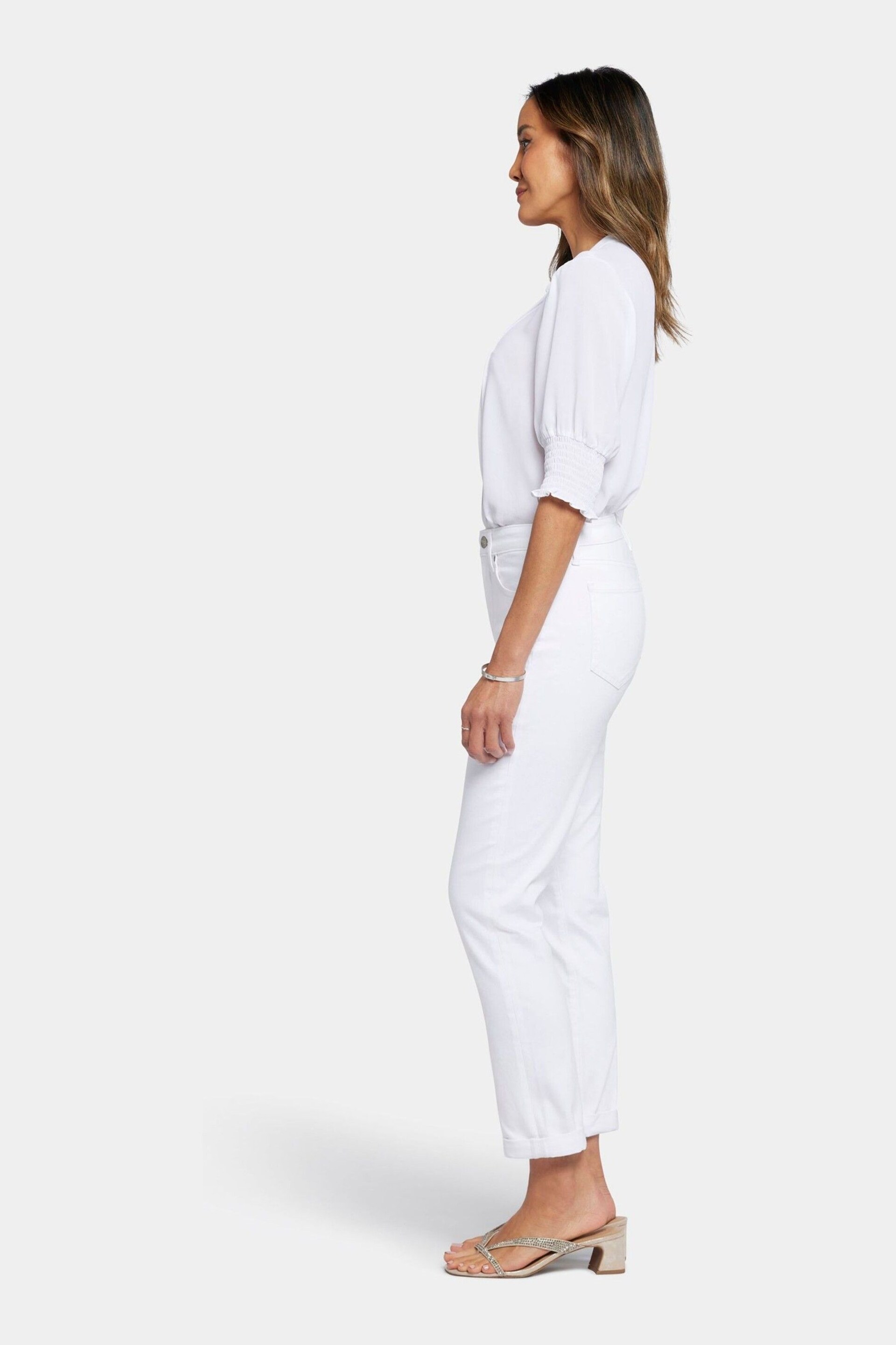 NYDJ Margot Girlfriend White Jeans - Image 5 of 7