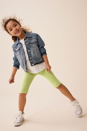 Green Ribbed Cropped Leggings (3-16yrs) - Image 2 of 7