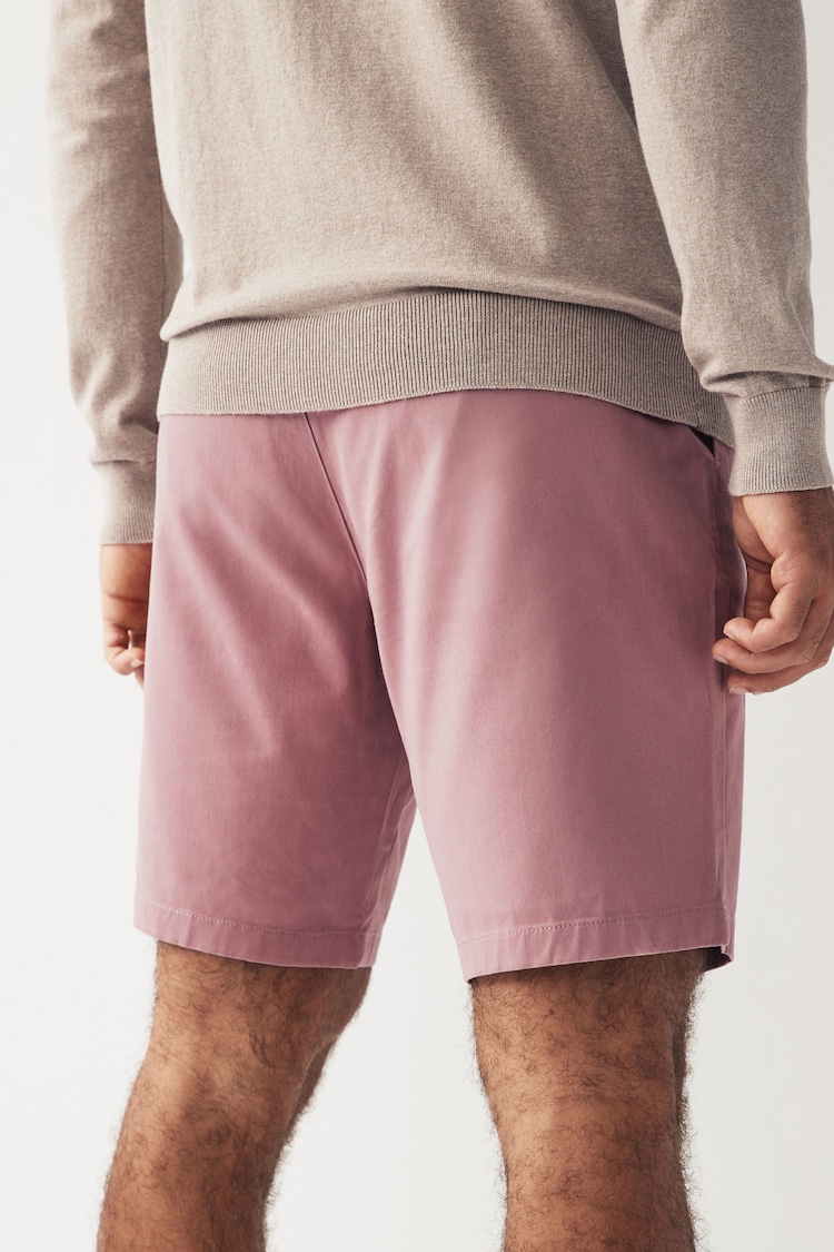 Pink Straight Fit Stretch Chinos Shorts - Image 2 of 8