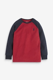 Multi 3 Pack Long Sleeve Raglan T-Shirts (3-16yrs) - Image 3 of 7