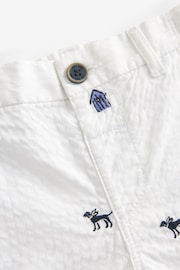 White All-Over Embroidered Chinos Shorts (3mths-7yrs) - Image 7 of 7