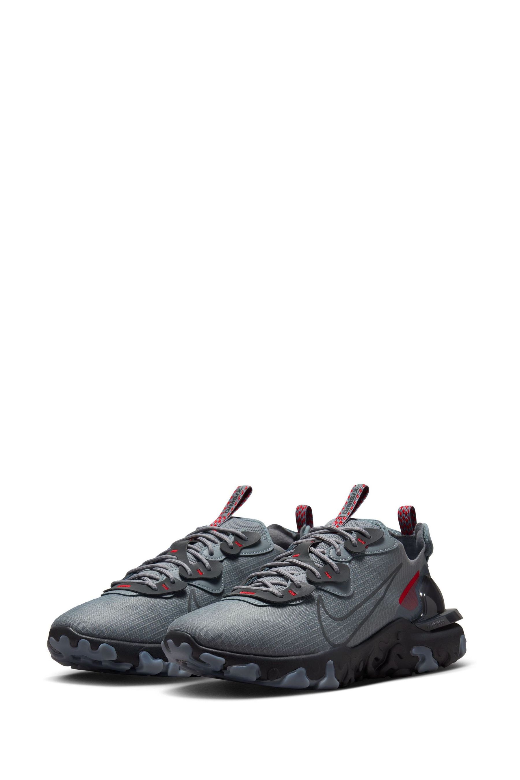 Nike react grey and red on sale