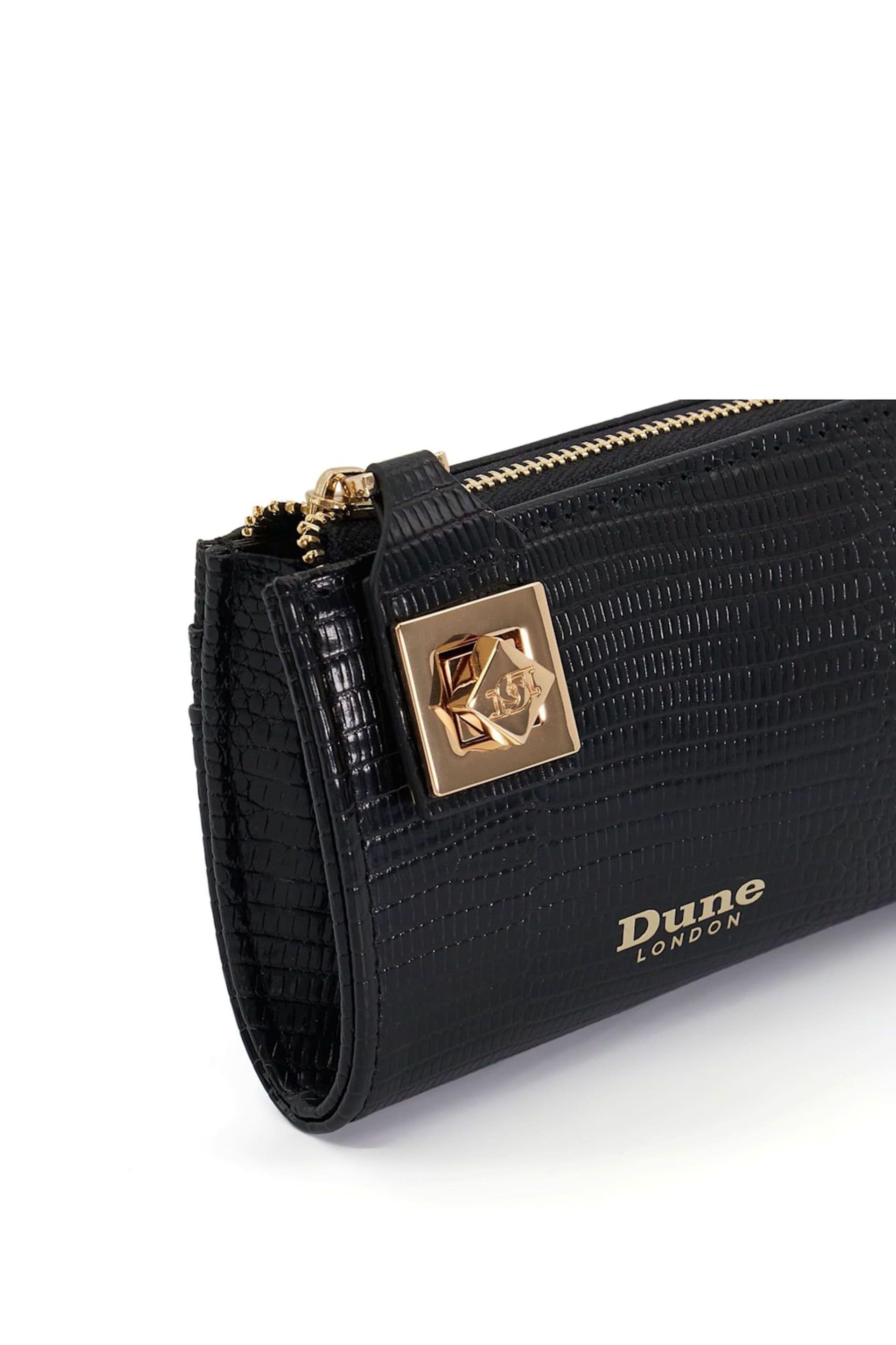 Dune London Black Koined Turnlock Cardholder - Image 5 of 6