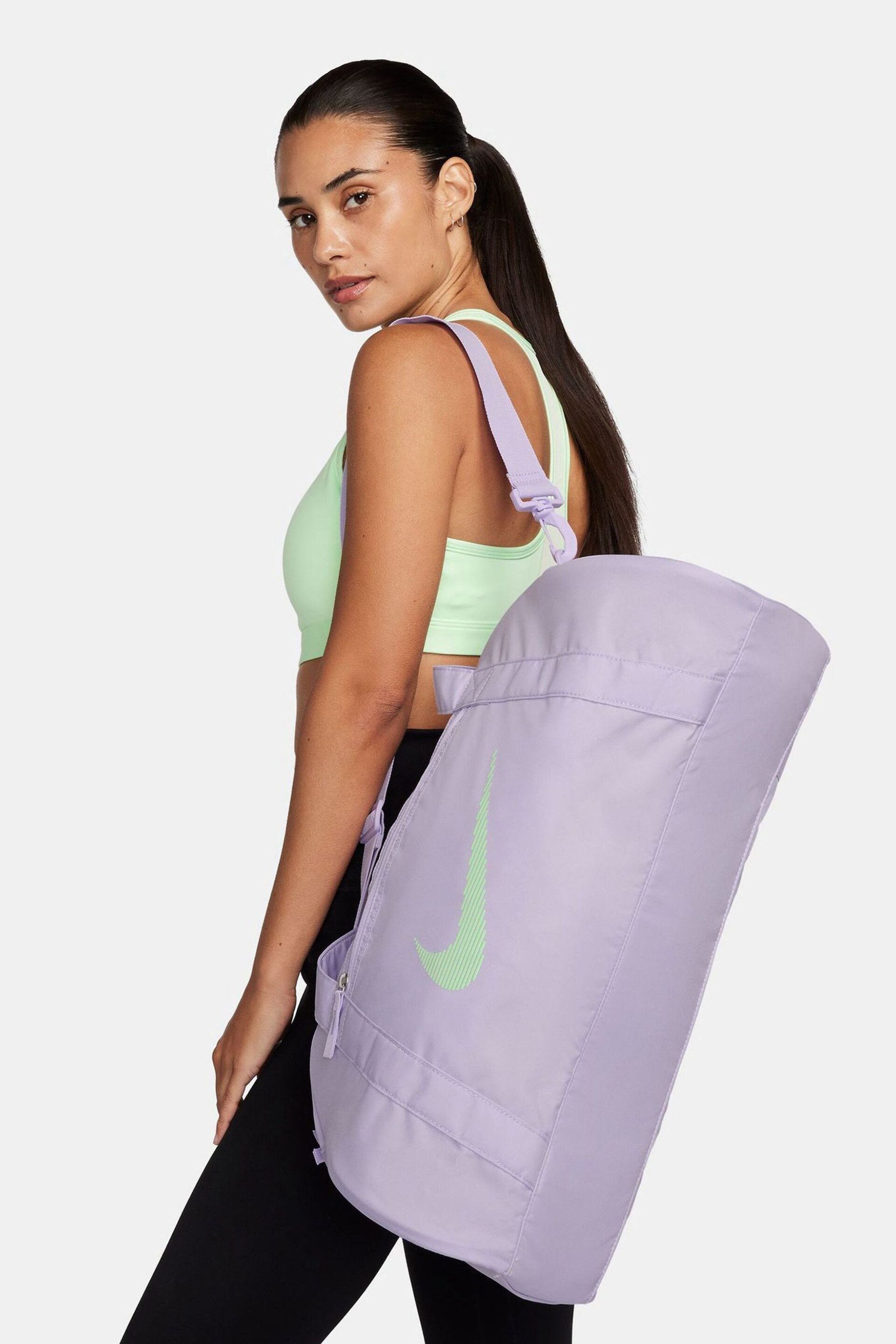 Nike Purple 24L Gym Club Duffel Bag - Image 1 of 11