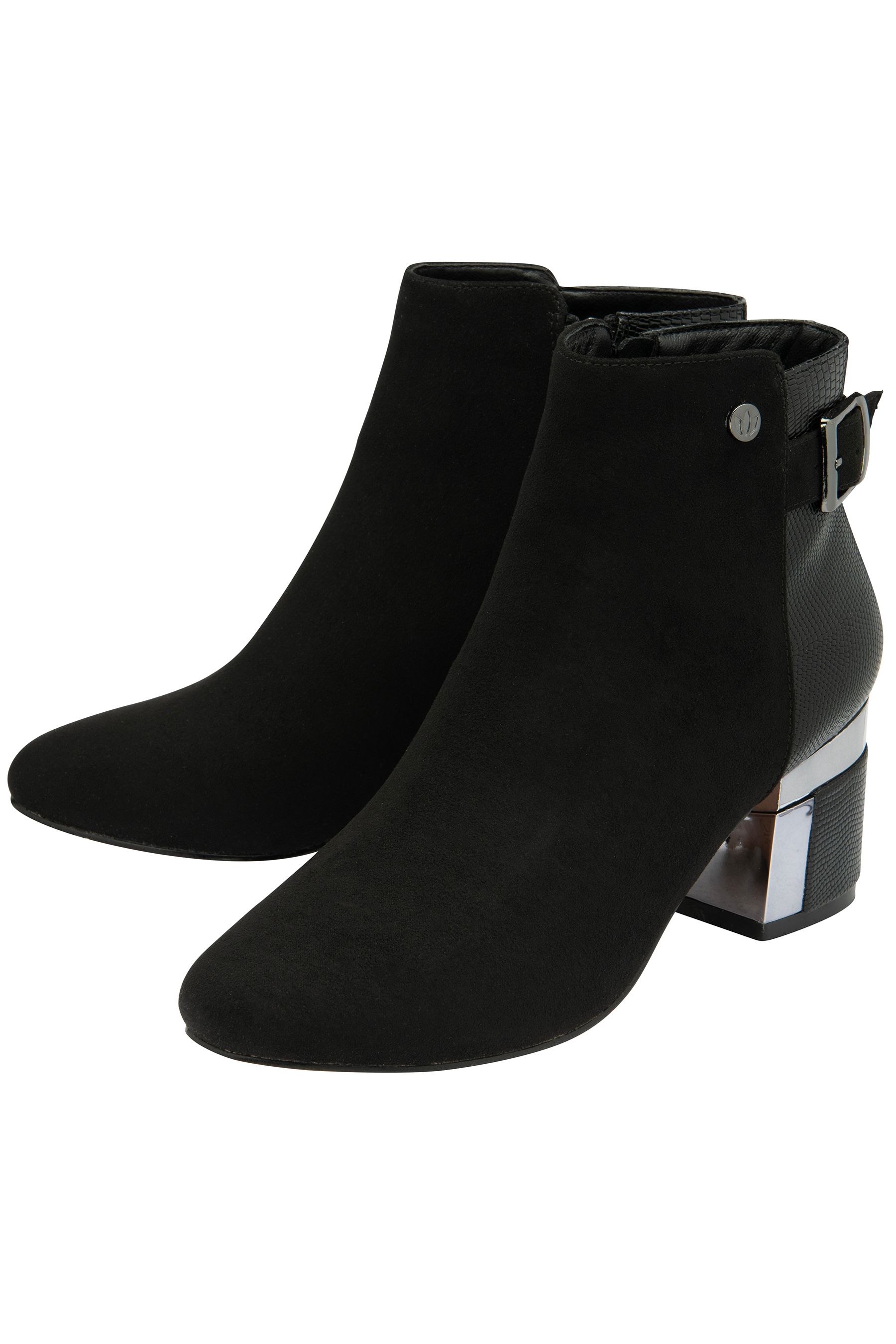 Buy Lotus Black Heeled Ankle Boots from the Next UK online shop