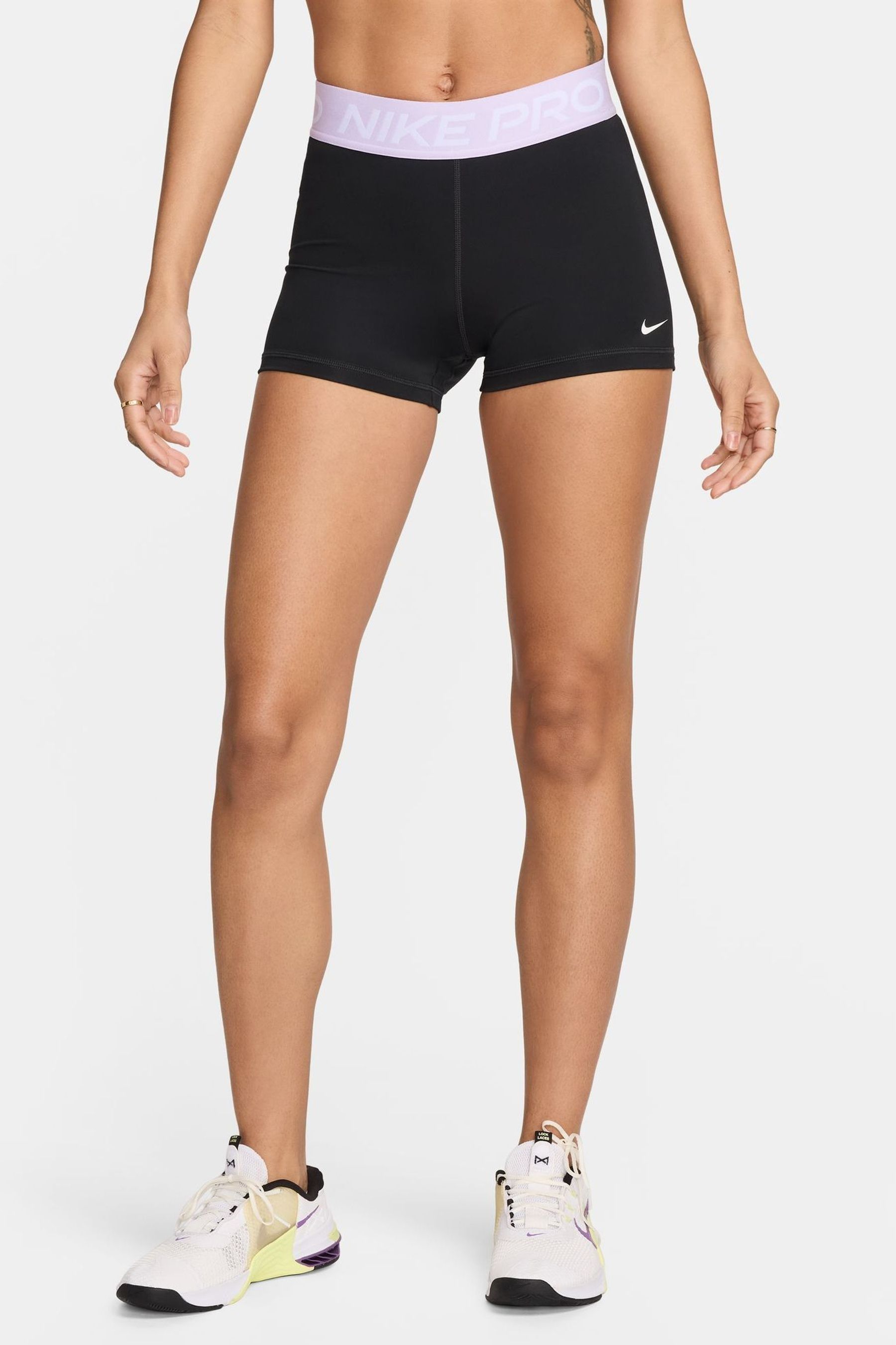 Buy Nike Black Purple Pro 3 Shorts from Next Luxembourg