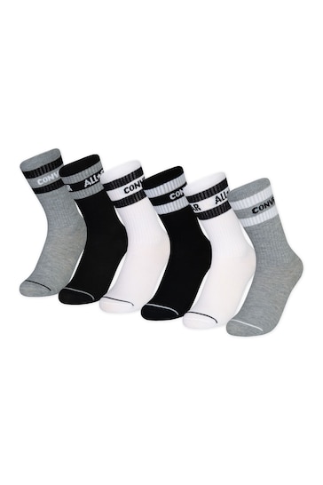 Buy Converse Kids Crew Socks 6 Pack from the Next UK online shop