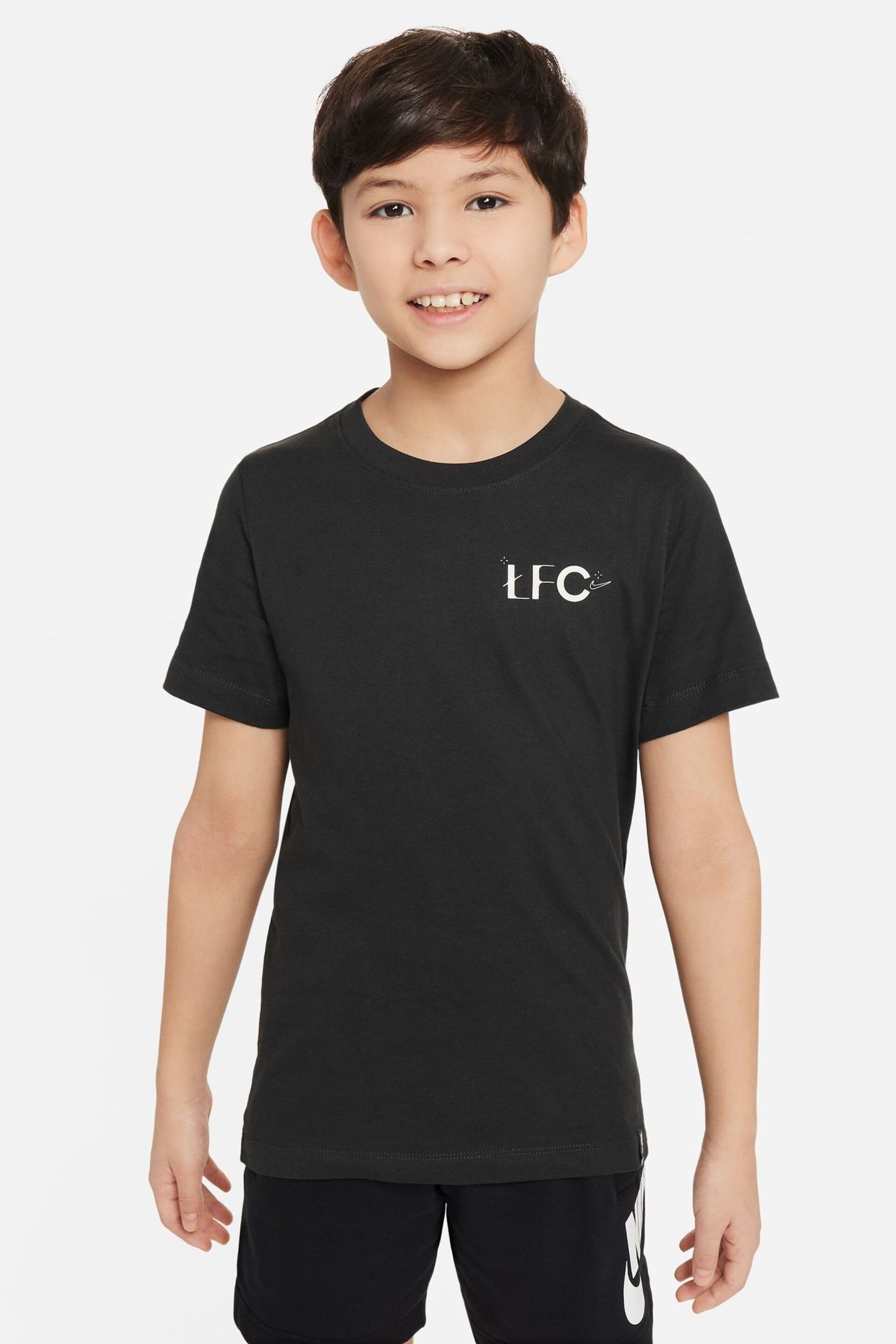 Nike Black Liverpol Back Graphic T-Shirt - Image 1 of 6