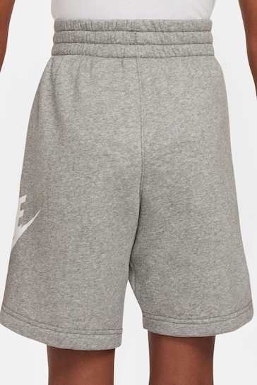 Nike Grey Club Fleece French Terry Shorts