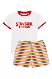 Vanilla Underground Red Stranger Things Girls Licensing Short Pyjamas - Image 2 of 7