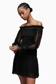 AllSaints Black Layla Dress - Image 4 of 8