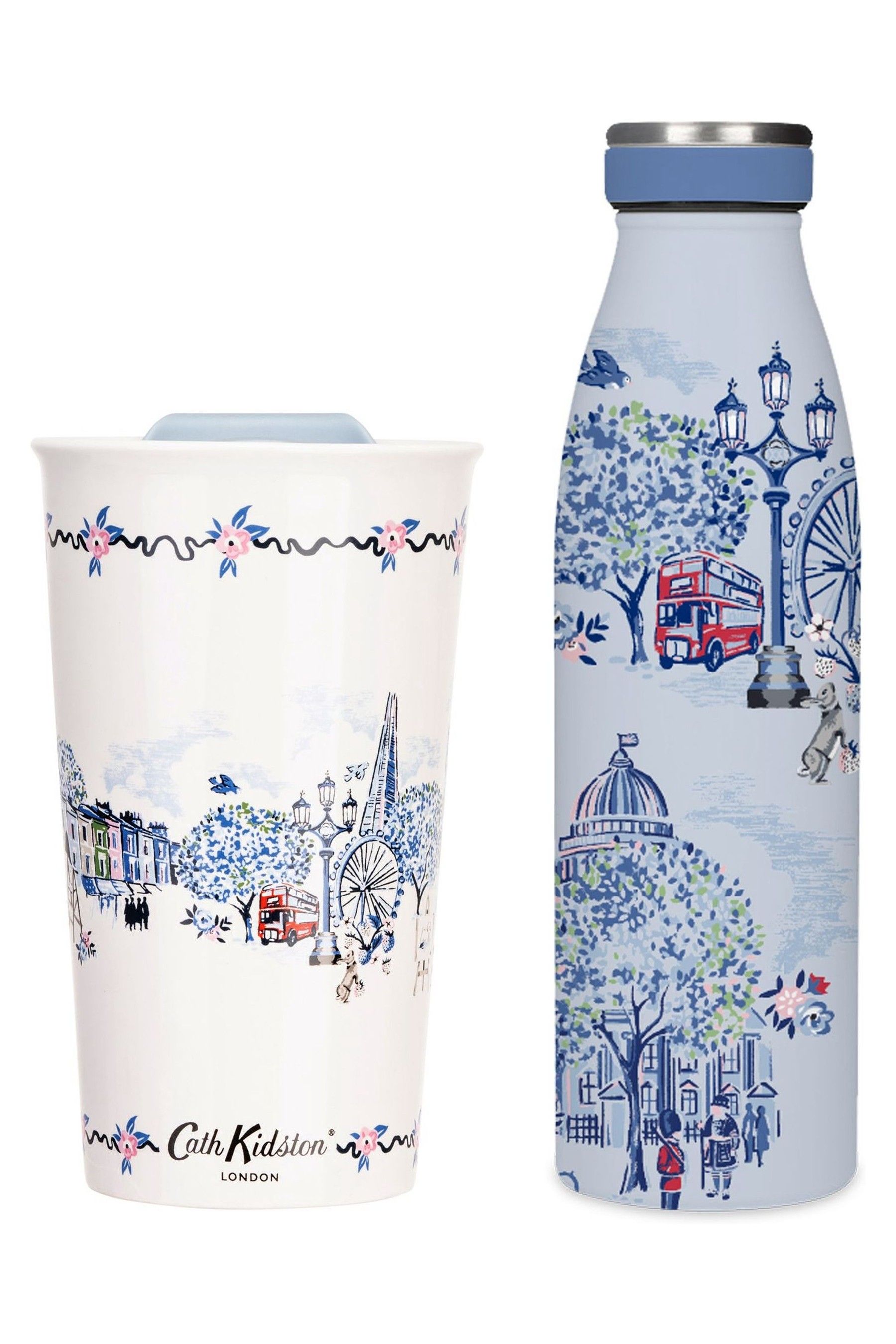 Buy Cath Kidston Blue Travel Mug Hydration Bottle from the Next