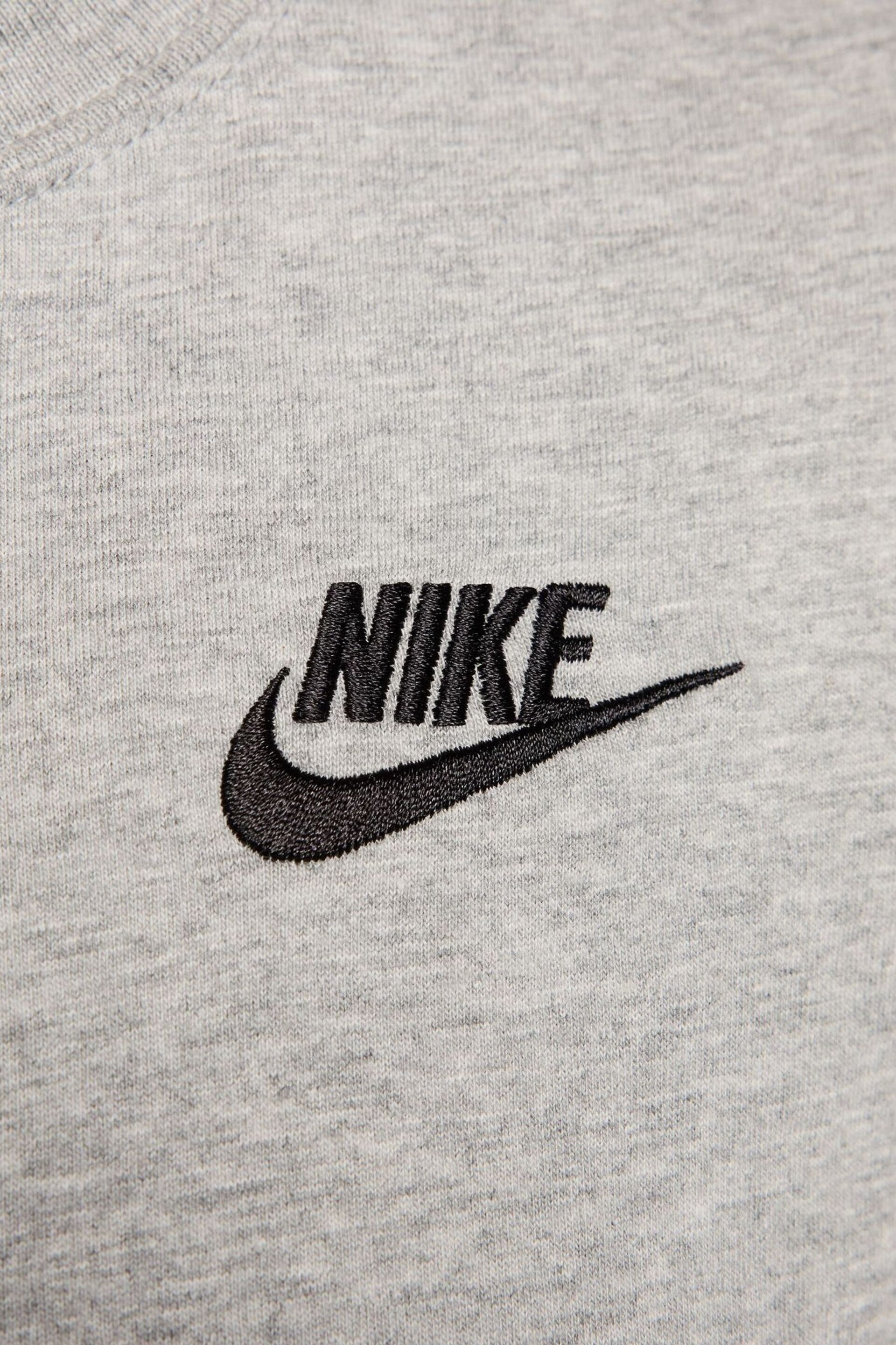 Nike Grey Club Cropped Sleeveless Top - Image 4 of 4