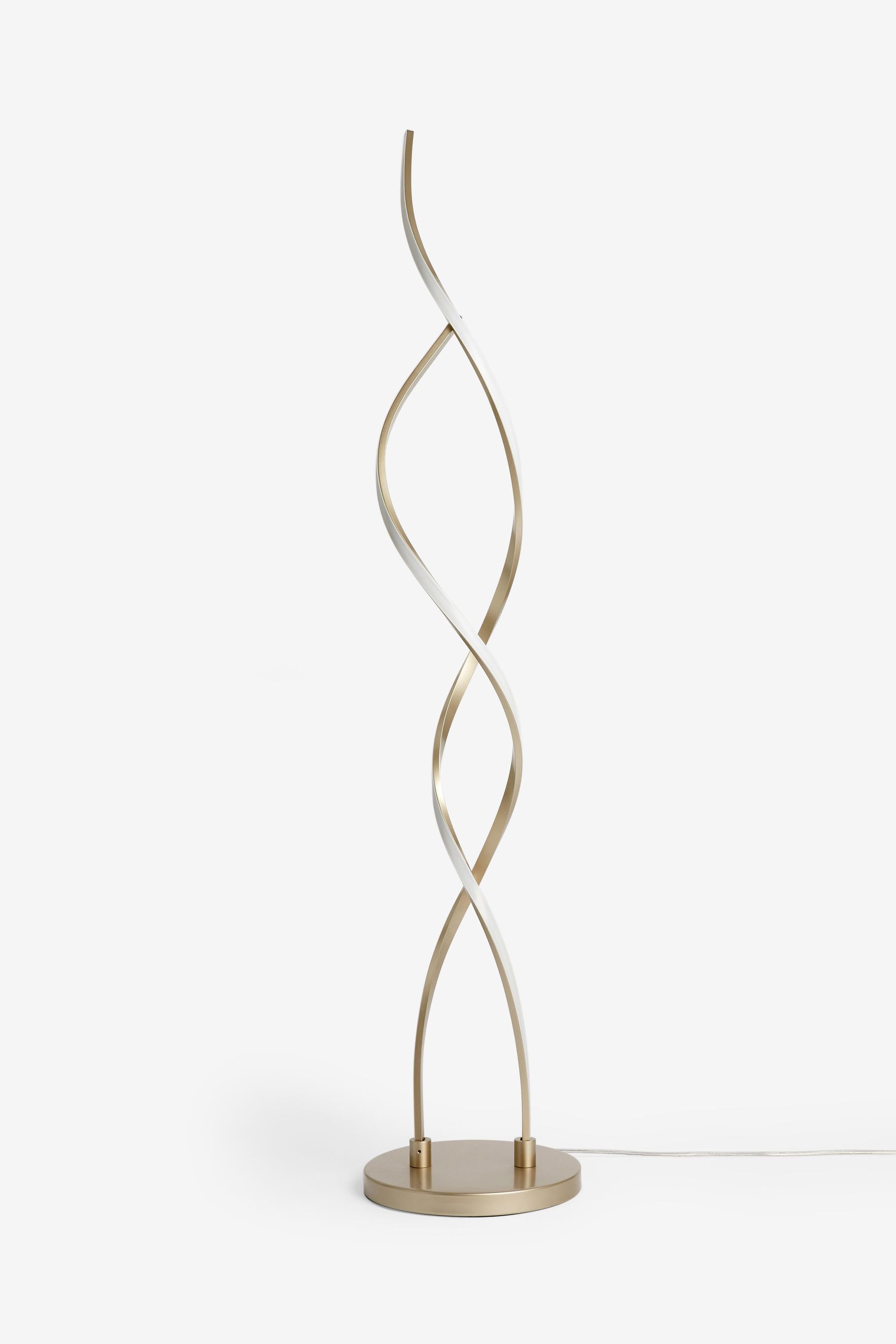 Buy Champagne Gold Callie LED Floor Lamp from the Next UK online shop