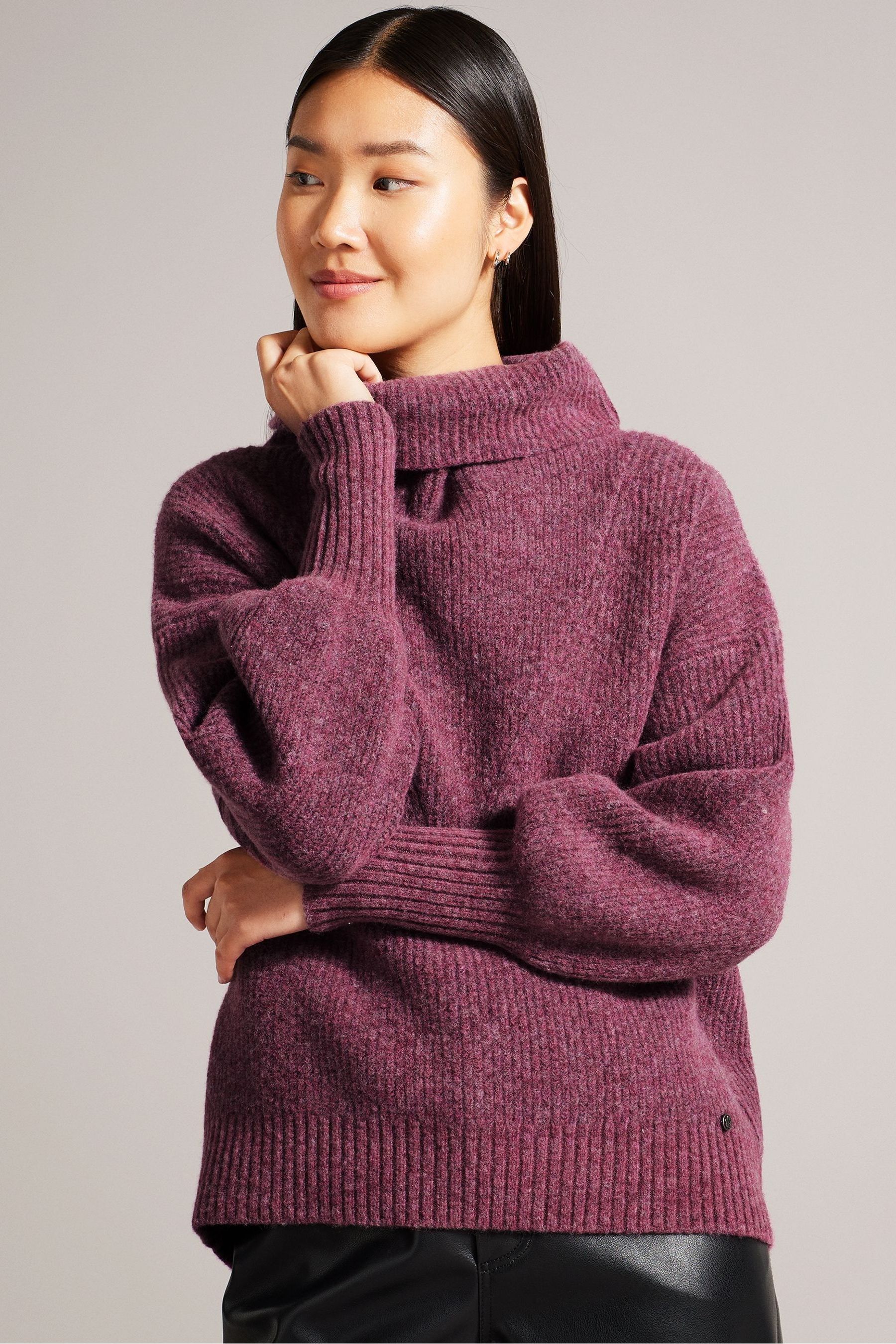 Buy Ted Baker Red Cchloe High Neck Jumper from Next Luxembourg